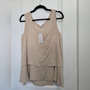 "Madewell" Taupe Textured Tank